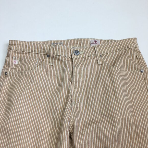 AG Adriano Goldschmied Tan Striped Jeans - Picture 6 of 14